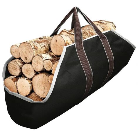 Paniers de bois de chauffage en rotin ALGAN avec anse, sur roulettes, 2  pièces, carré, brun, 50-55cm