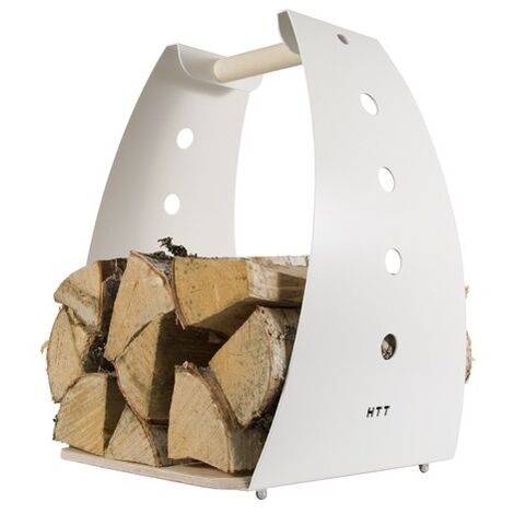 Panier à bûches HONKA - Blanc