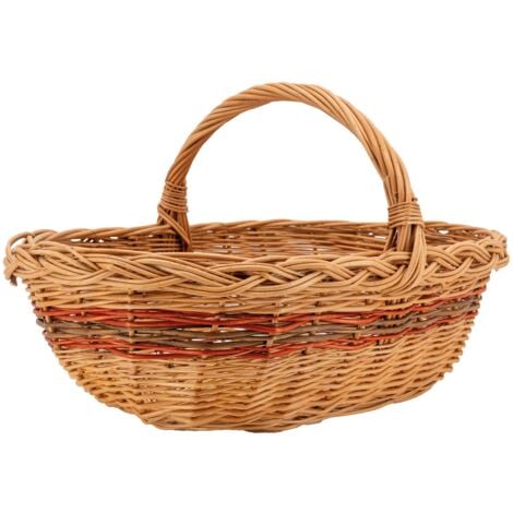 Panier à champignons en osier buff