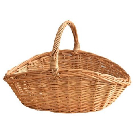 Panier à fruits en osier, panier à œufs en rotin, panier de rangement de cuisine L