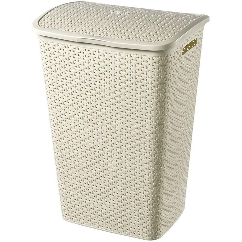Curver - 216582 Mystyle Panier De Vêtements, 43x33x60 Centimètre, White Vintage