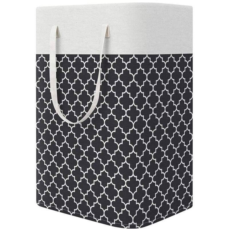 Panier à linge 75L en tissu épaissi – Pliable avec revêtement PE – Dimensions 40 x 30 x 62 cm – Pour rangement vêtements et jouets