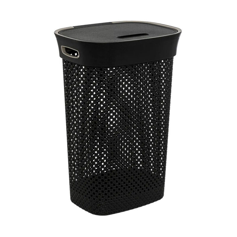 Panier à Linge Ajouré 'Purl' 60L Gris