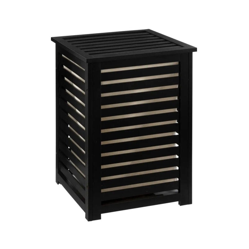 Panier à Linge Ajouré 'Sicela' 58cm Noir