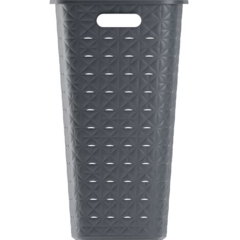 Panier à linge avec couvercle Curver Softex 56L Anthracite