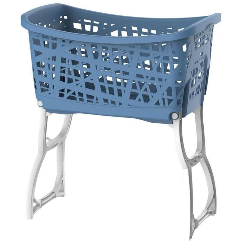 Panier &agrave; linge avec pieds verticaux - 44 l - coloris al&eacute;atoire