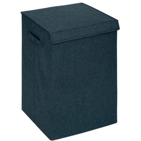 Panier à Linge Avec Séparateur "Colors" 74L Bleu Pétrole