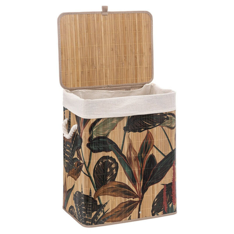 Panier à linge Bambou 'Blackflora' ou 'Palawan' 60 litres Atmosphéra - Couleur: Palawan