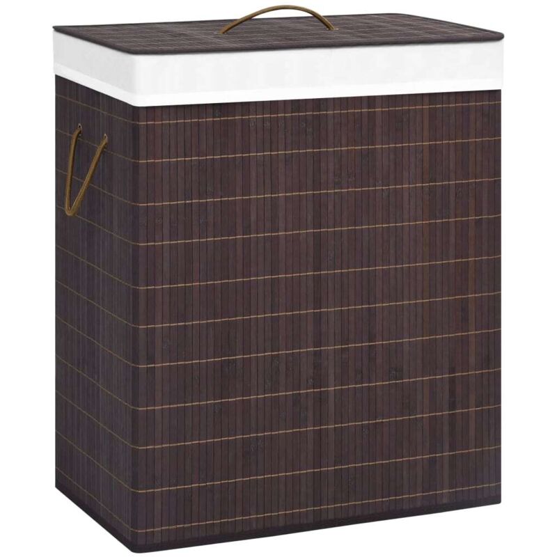 Panier de bambou en bambou 100 l récipient polyvalent différentes couleurs Couleur : marron