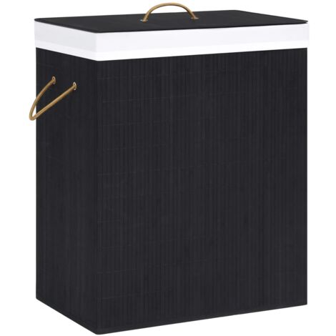vidaXL Panier à Linge Bambou Corbeille Bac Rangement Multicolore 72/100 L