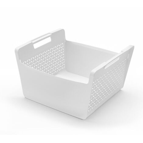Panier à linge blanc 41L Hailo
