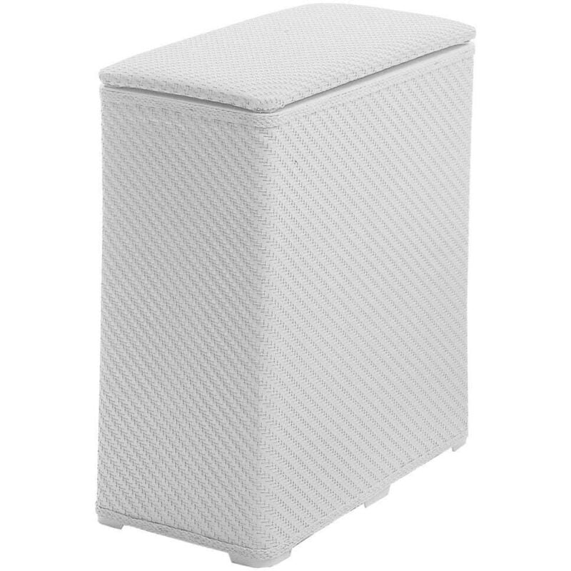 Panier à Linge Blanc Pour La Salle De Bains Robinia