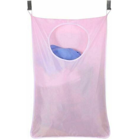 Panier à linge en tissu Oxford à suspendre pour porte gain de place + 2 crochets en acier inoxydable + 2 ventouses-Fei Yu