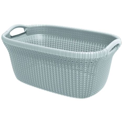 Panier à linge Knit 40 L Bleu clair Curver