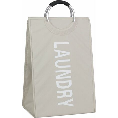 PANIER À LINGE LAUNDRY EN POLYESTER BEIGE