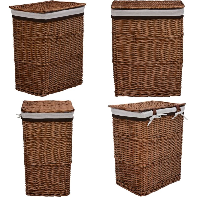Panier à linge Marron Saule - panier à linge - paniers à linge - Home & Living - Brun