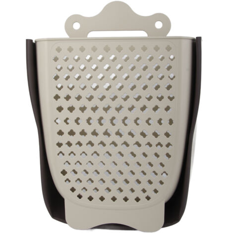 Panier à linge mural pliable gain de place pour salle de bain, corbeille à vêtements sale XL en plastique suspendu