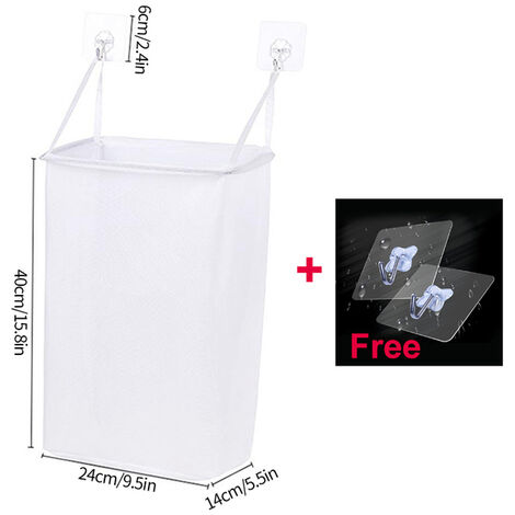 Panier à linge mural pour salle de bain, organisateur de vêtements sales, panier à linge pliable, respirant,40x24x14cm,Laundri basket