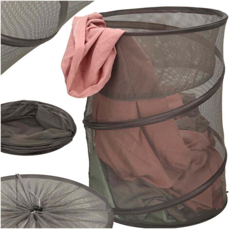Panier a linge panier a linge pliable et suspendu en maille