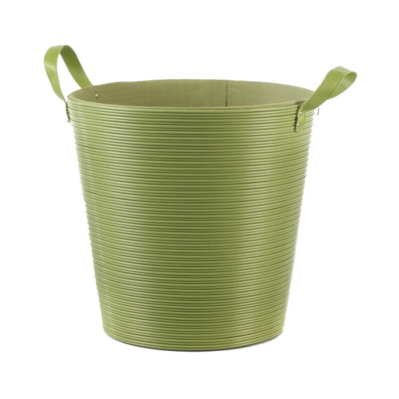 Panier à Linge Plastique Vert 40cm