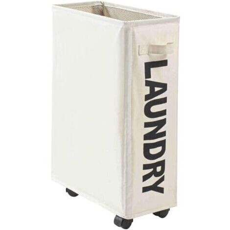 Panier à linge pliable de grande capacité pour ranger les vêtements, les jouets, les accessoires de salle de bain,39×19×57cm