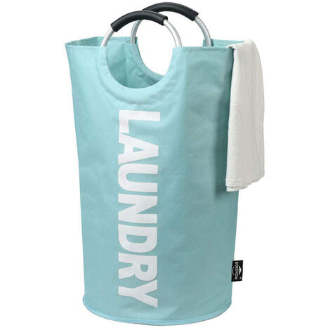 Panier a linge pliable en tissu Oxford, grand paniers à linge sale, panier linge, panier à linge, panier a linge sale, panier linge bebe, pour le rangement à domicile, 82L,Light Blue