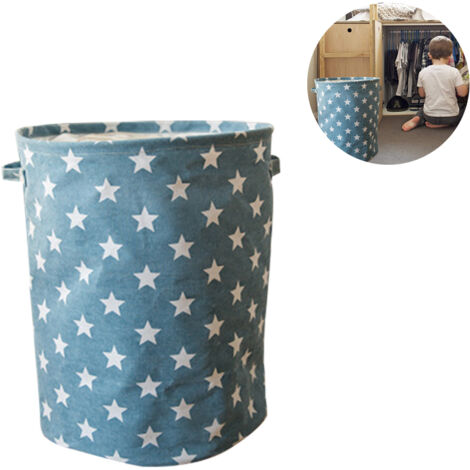 Panier à linge pliable, imperméable, boîte à linge ronde pour la maison, sac de rangement pour jouets d'enfants, sac de rangement avec poignée.