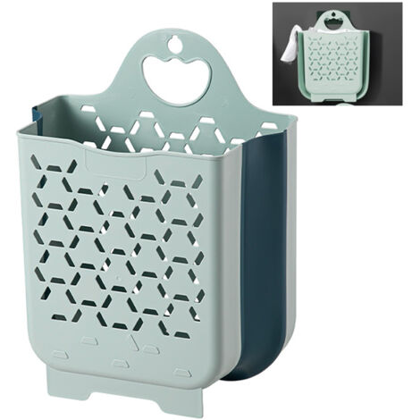 Panier à Linge Pliable Murale Multifonction - Rangement Jouets/Vêtements Sale (Salle de Bain/Dortoir/Salon Économiseur d'Espace)