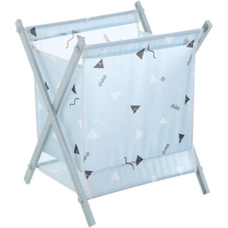 Panier à linge pliable, panier à linge, sac de rangement pour jouets, rangement bleu