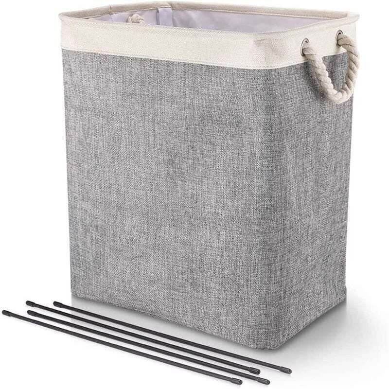 Panier à Linge Pliable, Panier à Linge Sale, Corbeille à Linge avec Poignées, Panier à Vêtements Sales, Sac de Rangement pour Vêtements, Buanderie