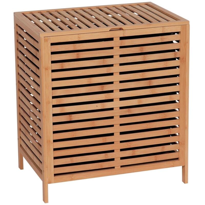 Paniere a linge mdf bambou - bambou Tendance