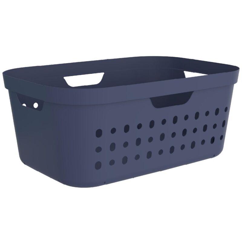 Panier à linge Rotho Jona 39L Bleu Horizon