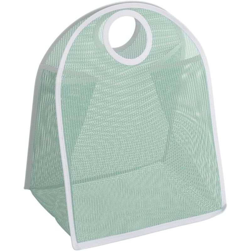 Panier à linge, sac de blanchisserie en nylon pliable, panier de vêtements sales, panier à linge portable (Vert)