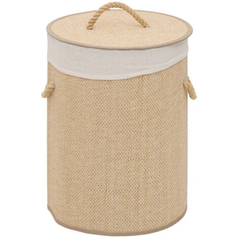 Panier à linge stemy 48l beige - 5five