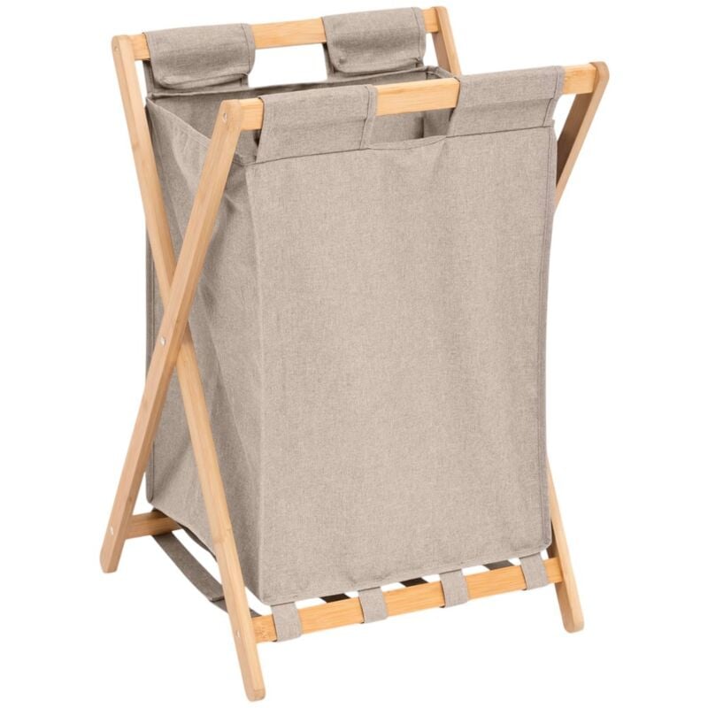 5five Simply Smart - Panier à linge pliable Tidy Box 50L Gris - Five