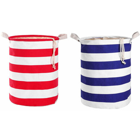 Panier à Linge Tissé Coton, 60L Grand Pliable Corbeille à Linge Panier Rangement Bébé