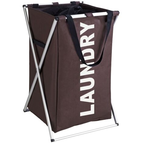 panier à linge uno marron 52 l - WENKO