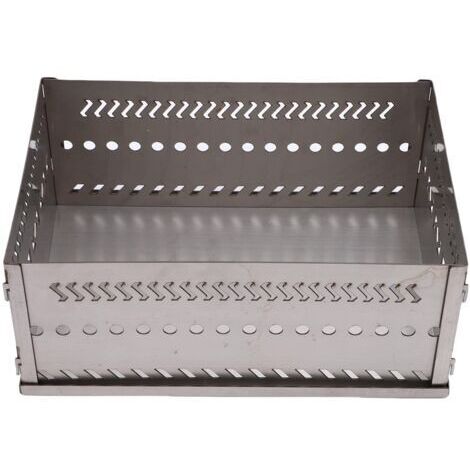 Panier à pierres de sauna portable et multifonctionnel en acier inoxydable, grande capacité, pour poêle à bois et charbon (SL 300)