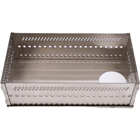 Panier à pierres de sauna portable et multifonctionnel en acier inoxydable, grande capacité, pour poêle à bois et charbon (SL 375)