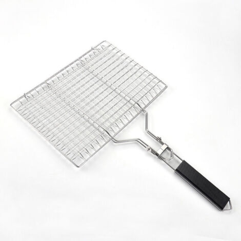 Panier à poisson pliable et portable en acier inoxydable pour la cuisson et le gril - AquaForge