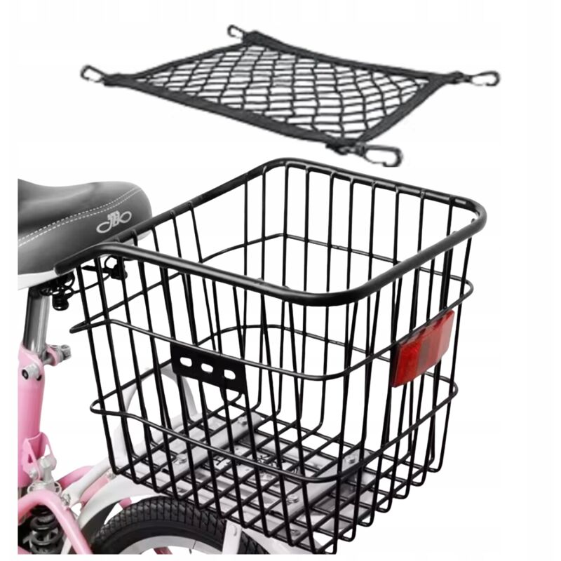 Panier À Vélo En Métal Panier À Vélo Arrière Pour Porte-Bagages Avec Filet