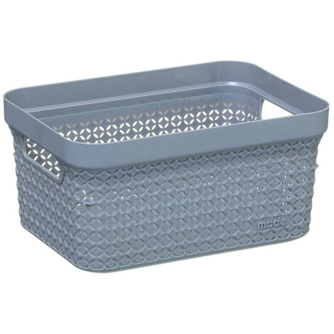 Panier A Vetements Couleur Gris 17lt 37,5x26x21,3cm