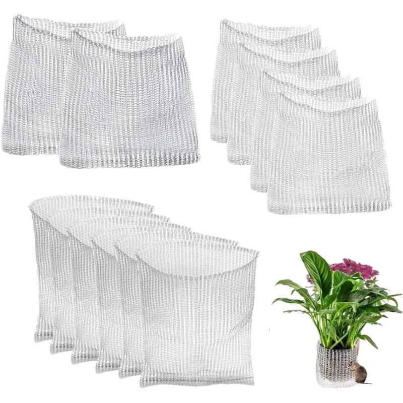 Panier Anti-Campagnol pour Arbres fruitiers,12 paniers Anti-Racines Contre Les campagnols,Panier Anti-Racines pour Plantes,Grillage Anti-Campagnol