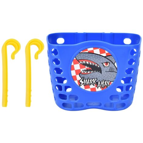 Panier avant coloré pour vélo enfant, porte-bagages pratique pour courses et balades à vélo ou trottinette.