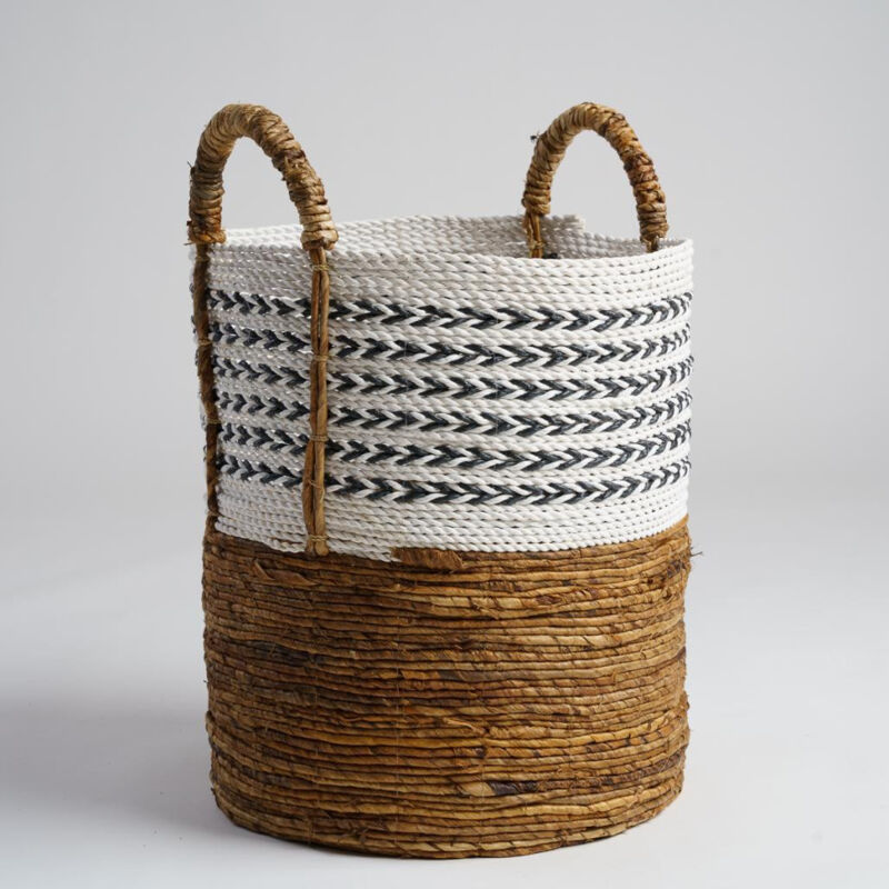 Wanda Collection - Panier avec poignée en fibre végétale l Sookie