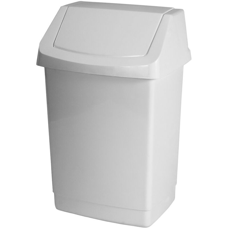 Curver 04042-026-65 poubelle click-it 22,9X18,9X38,1CM blanc plastique, 9 x 18,9 x 38,1 cm