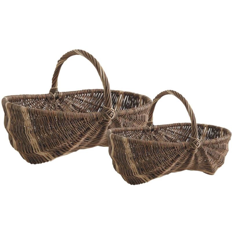 Panier bourguignon en osier Lot de 2