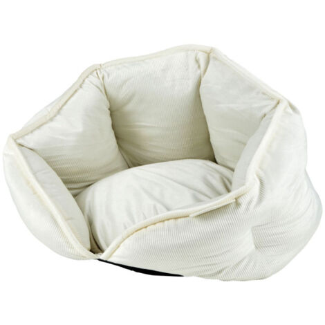 Panier Chien & Chat Velours "Crafty" 40cm Écru