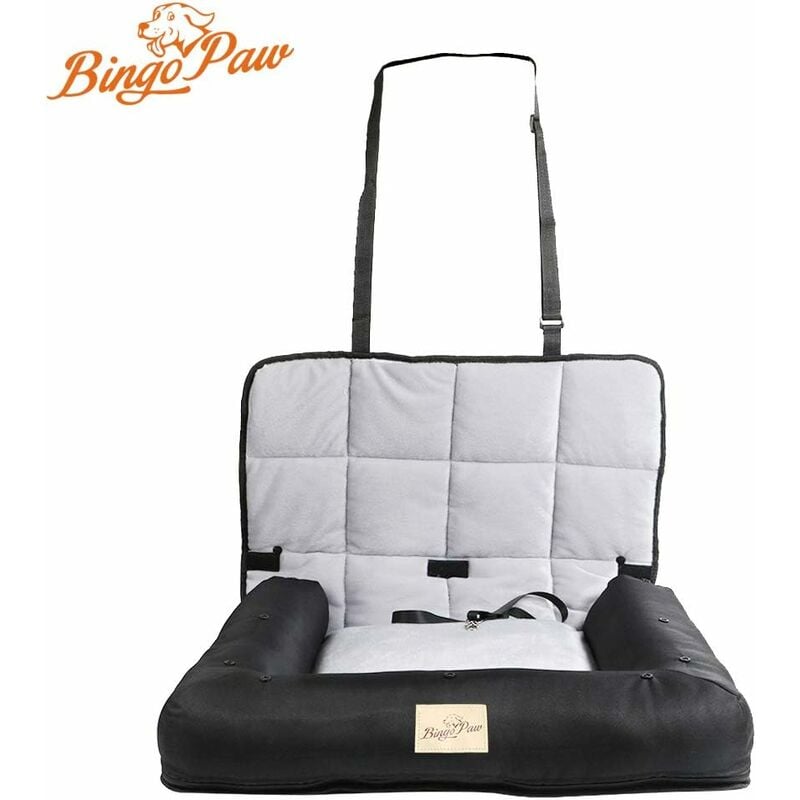 Bingo Paw - Panier Chien Chat Voiture 3 en 1 Siège Auto Chien Voiture Etanche Déhoussable Pour Siège de Voiture - 66x58x10cm