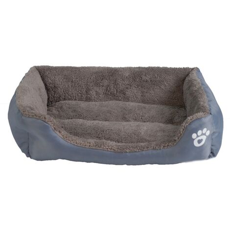 Panier Chien Lit pour Chien Coussin pour Chien Chat Lavable Extra-Doux Confortable et Mignon Coussin pour lit de Chat Chien, aux Chats et aux Petits Chiens de Taille Moyenne, Gris 56Vingt